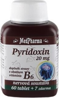 MedPharma Pyridoxin (vitamin B6) 20mg tbl.67