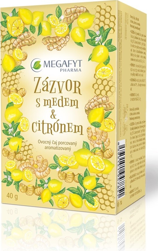 Megafyt Ovocný Zázvor s medem a citrónem 20x2g