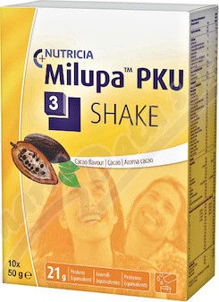 MILUPA PKU 3 SHAKE KAKAO perorální prášek pro přípravu roztoku 10X50G