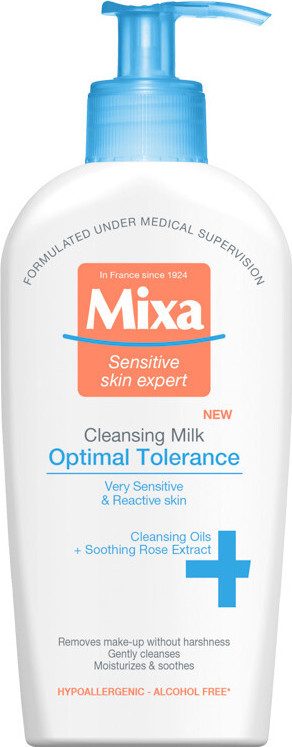 Mixa Optimal Tolerance odličovací mléko pro citlivou pleť 200 ml