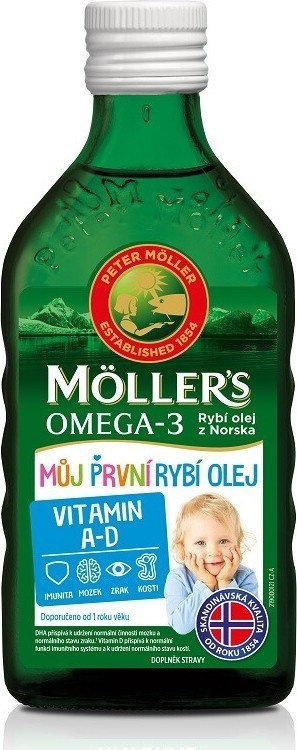 Mollers Omega 3 Můj první rybí olej 250ml