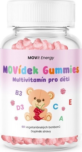 MOVídek Gummies Multivitamín pro děti 60 kusů