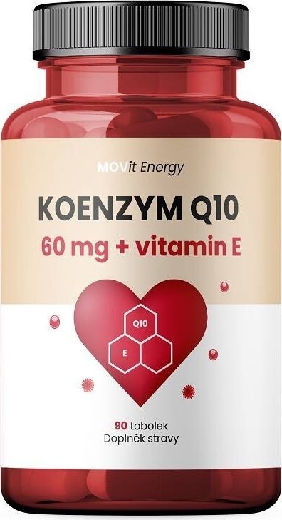 MOVit Koenzym Q10 60mg+vitamin E tobolky90