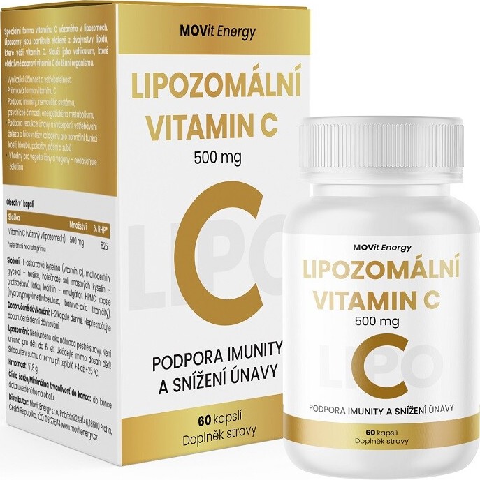 MOVit Lipozomální Vitamin C 500mg cps.60