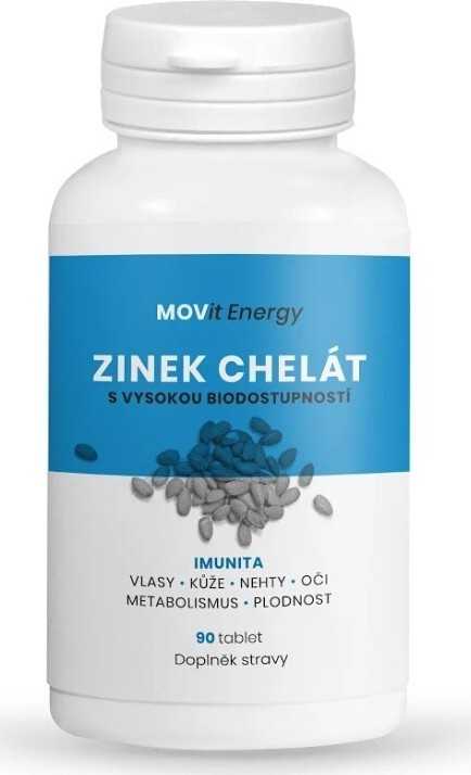 MOVit Zinek Chelát 15 mg 90 tablet