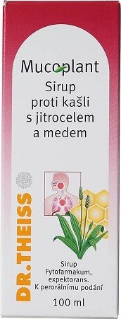 MUCOPLANT PROTI KAŠLI S JITROCELEM A MEDEM sirup 100ML