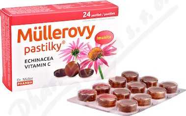 Müllerovy pastilky s echinaceou 24ks CZ/SK