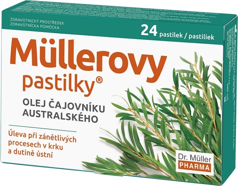 Müllerovy pastilky s olejem čajovníkem australským 24ks ZP