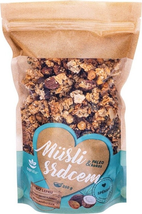 Müsli srdcem Paleo&Kokos 350g TOPNATUR