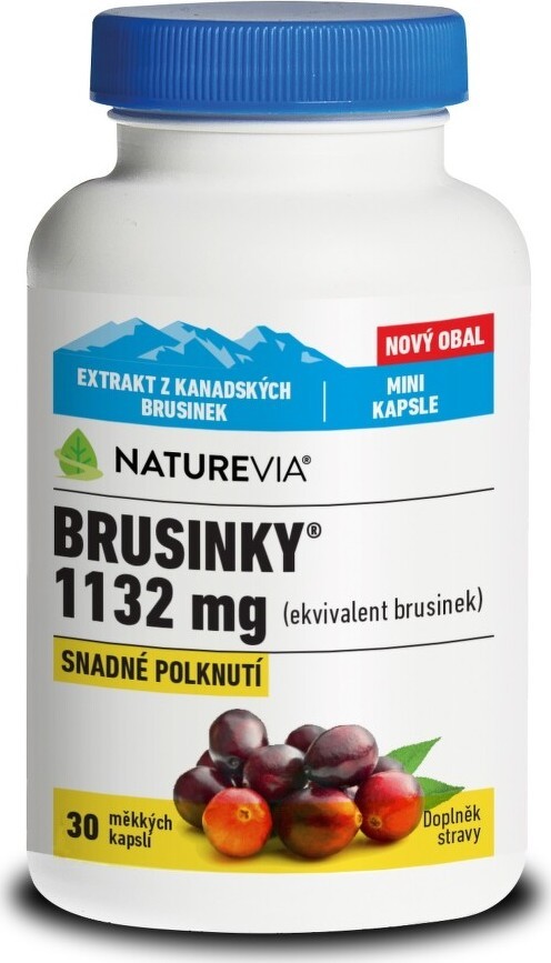 NatureVia Brusinky 1132mg cps.30