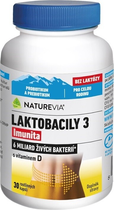 NatureVia Laktobacily 3 Imunita cps.30