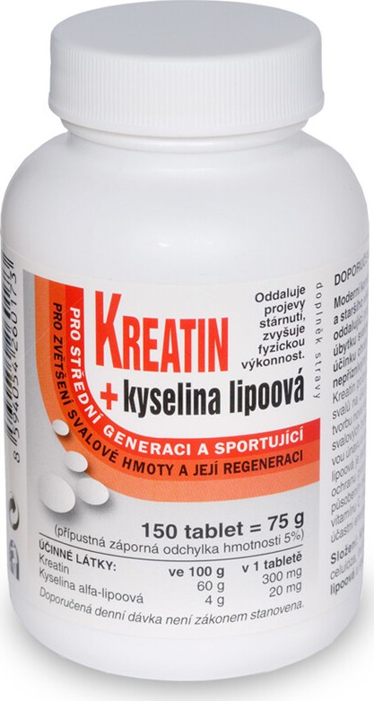 NATURVITA Kreatin+Kyselina lipoová tbl.150