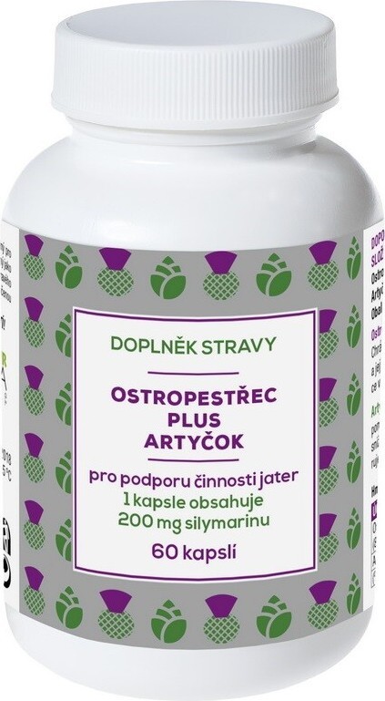 NATURVITA OSTROPESTŘEC plus ARTYČOK 60 kapslí