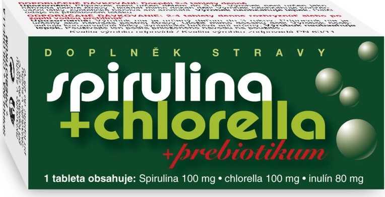 NATURVITA Spirulina+Chlorella+Prebiotikum tbl.90