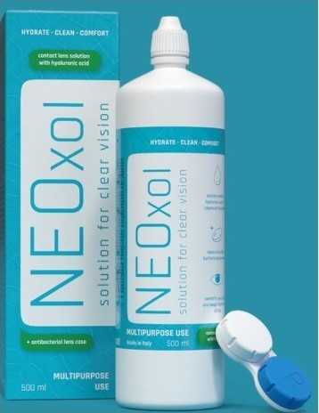 Neoxol 500 ml roztok na kontaktní čočky+pouzdro