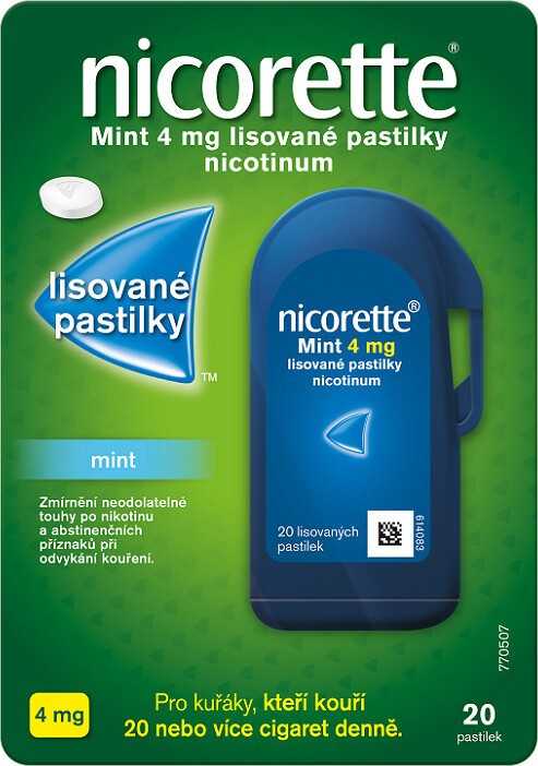 NICORETTE MINT 4MG lisovaná pastilka 20