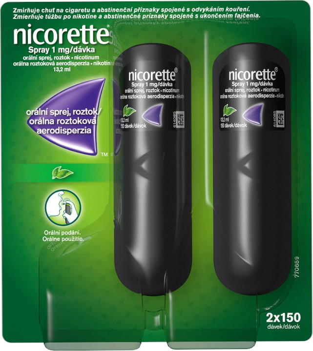 NICORETTE SPRAY 1MG/DÁV orální podání sprej