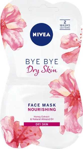 NIVEA Bye Bye Dry Skin výživná maska 2x7.5ml