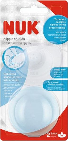NUK Ochranný prsní klobouček 2ks + box M