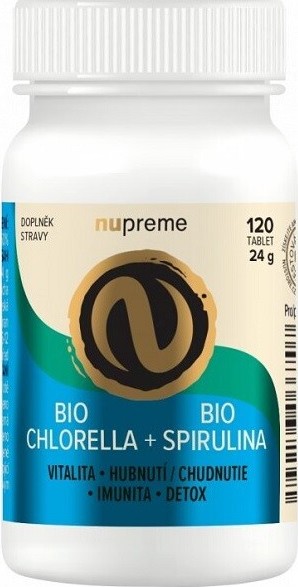 NUPREME BIO Chlorella + Spirulina 120 tablet