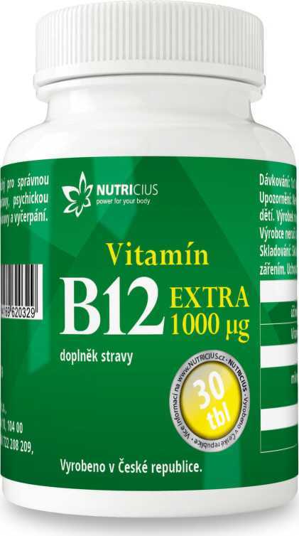 Nutricius Vitamín B12 Extra 1000 g 30 tablet