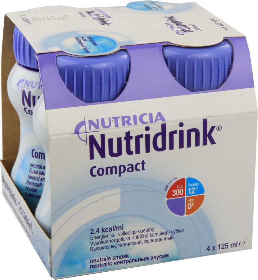 NUTRIDRINK COMPACT S PŘÍCHUTÍ NEUTRÁLNÍ perorální roztok 4X125ML