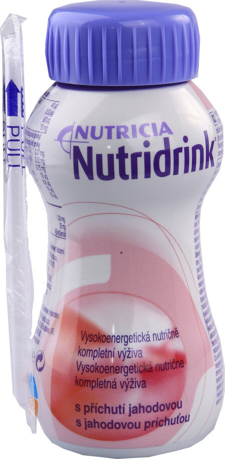 NUTRIDRINK S PŘÍCHUTÍ JAHODOVOU perorální roztok 1X200ML