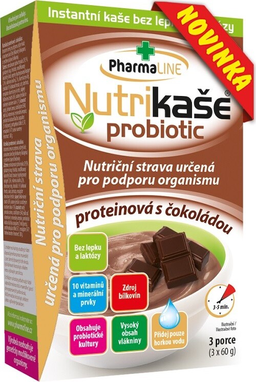 Nutrikaše probiotic proteinová s čokoládou 3x60g