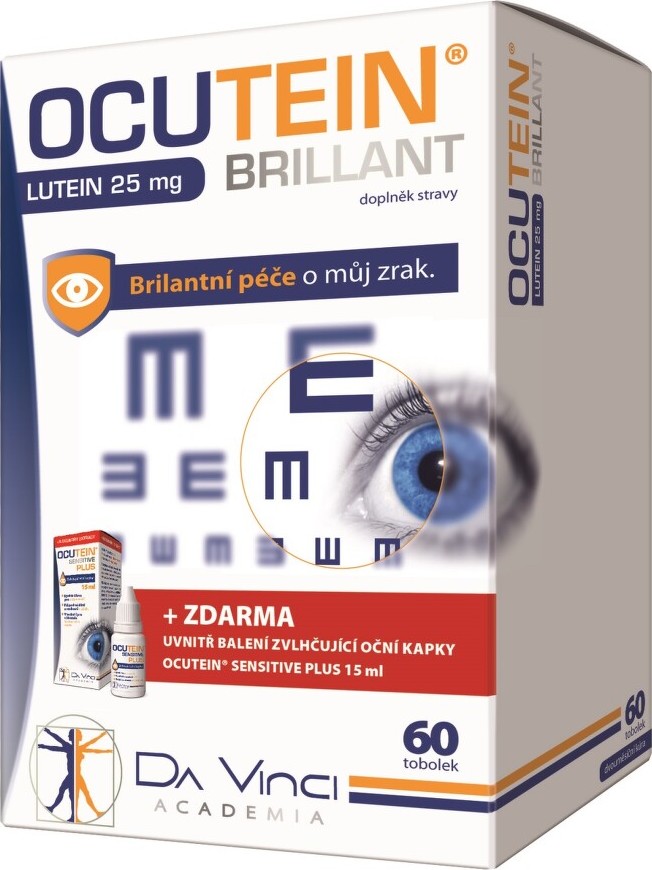 Ocutein Brillant Lutein 25mgDaVinci 60tob.+kapky