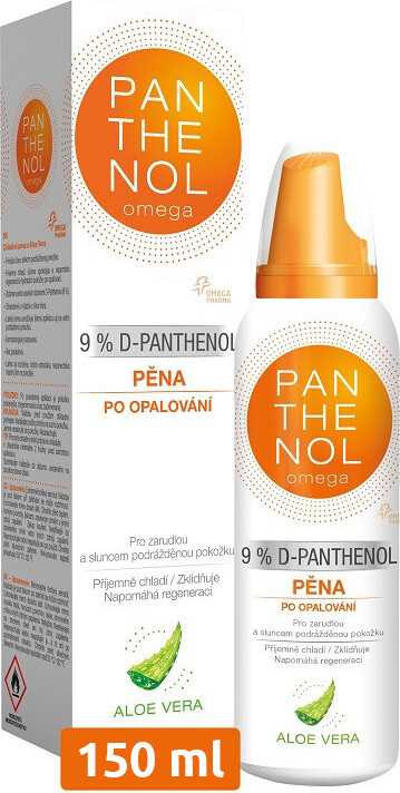 Omega Pharma Panthenol Omega pěna s Aloe Vera 9% 150 ml