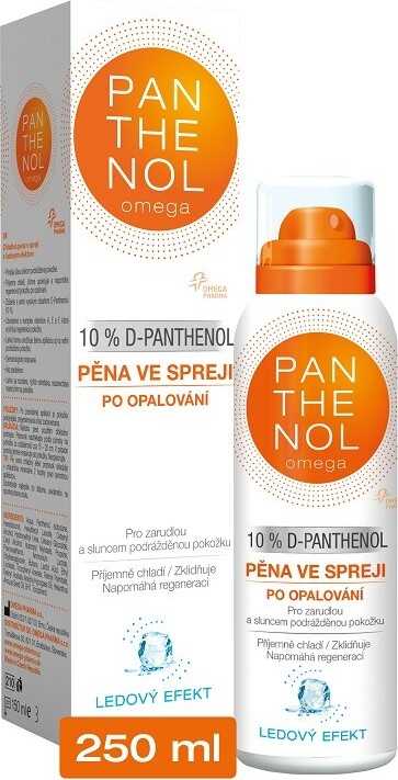 Omega Pharma Panthenol Omega pěna ve spreji s ledovým efektem 10% 150 ml