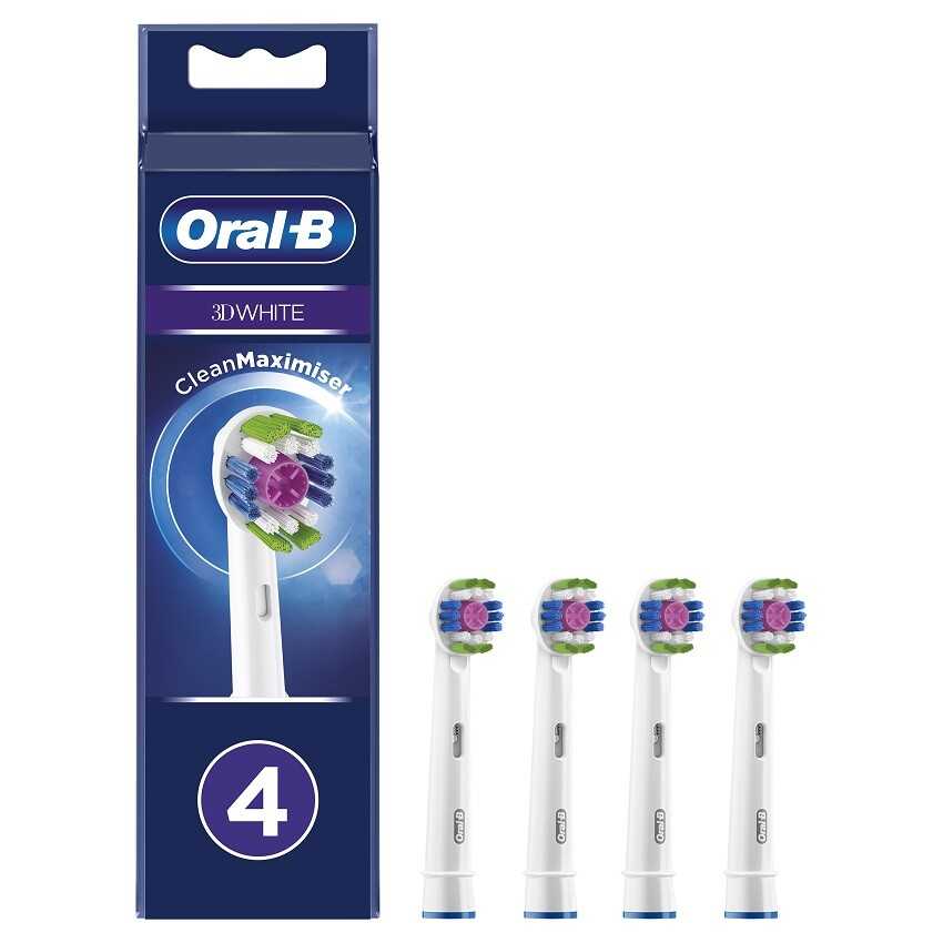 Oral-B 3DWhite Luxe náhradní hlavice 4 ks