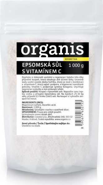Organis Epsomská sůl s vitamínem C 1000g