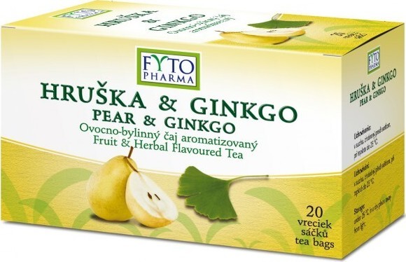 Ovocno-bylinný čaj Hruška +Ginkgo 20x2g Fytopharma