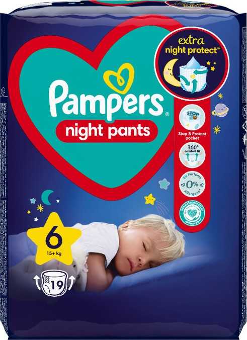 Pampers Night Pants kalhotkové plenky S6 19ks