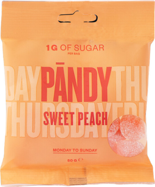 Pändy Candy Sweet Peach gumové bonbony 50g