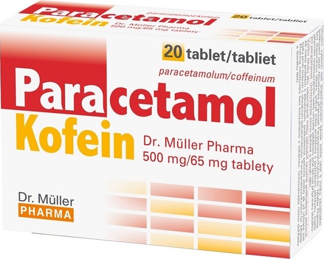 PARACETAMOL/KOFEIN DR. MÜLLER PHARMA 500MG/65MG neobalené tablety 20