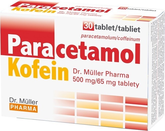 PARACETAMOL/KOFEIN DR. MÜLLER PHARMA 500MG/65MG neobalené tablety 30