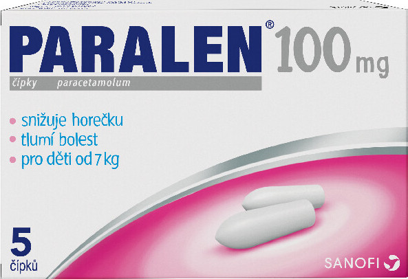 PARALEN 100MG čípek 5