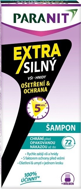 Paranit Extra silný šampon 100ml+hřeben