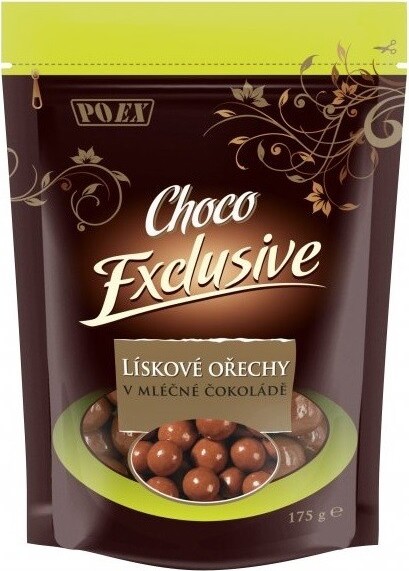 POEX Lískové ořechy v mléčné čokoládě 175g