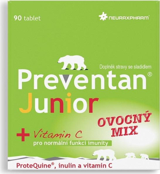 Preventan Junior ovocný mix 90 tablet