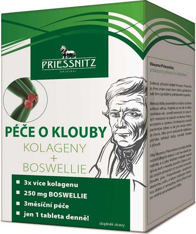 Priessnitz Kolag+Boswellie péče o klouby tbl.90+30