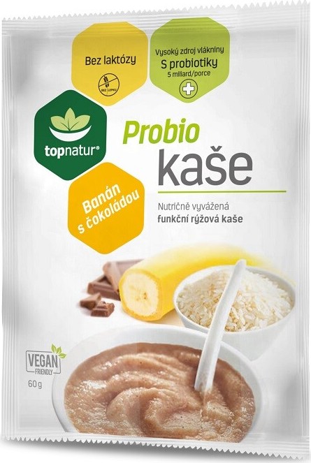 Probio kaše banán s čokoládou 60g TOPNATUR