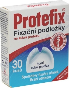 Protefix Fixační podložky - horní zub.prot.30ks