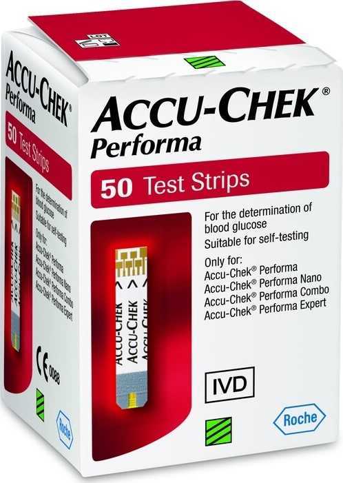 PROUŽKY DIAGNOSTICKÉ ACCU-CHEK PERFORMA 50 INZULÍNOVÝ REŽIM