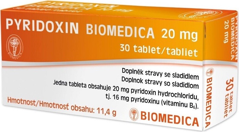 Pyridoxin Biomedica 20mg tbl.30