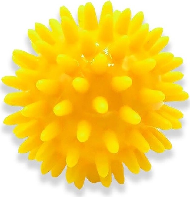 Rehabiq masážní míček ježek žlutý 6cm