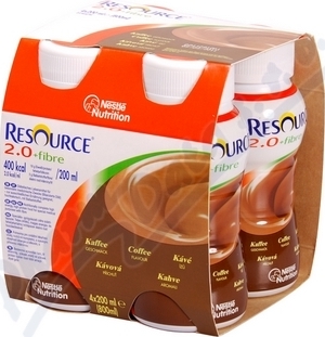 RESOURCE 2.0 FIBRE KÁVOVÁ PŘÍCHUŤ perorální roztok 4X200ML