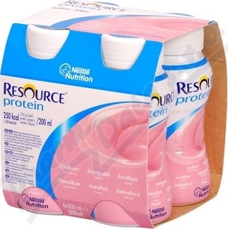 RESOURCE PROTEIN JAHODOVÝ 4X200 ML perorální roztok 4X200ML